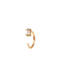 Kuyumcudukkani "Baget Taşlı Earcuff"Küpe-31241-R-W