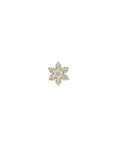Kuyumcudukkani Vidalı"Çiçek"Küpe-31244-G-W