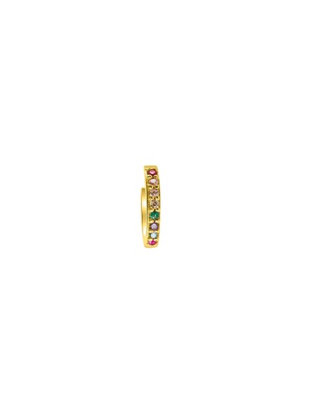 Kuyumcudukkani 11mm"Rainbow Halka"Küpe-31247-G-MIX