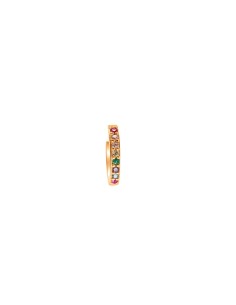 Kuyumcudukkani 11mm"Rainbow Halka"Küpe-31247-R-MIX 2