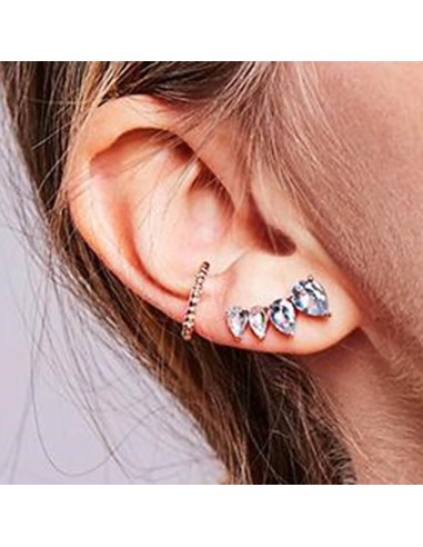Kuyumcudukkani Topaz Mavisi Damla Taşlı Trend Küpe-30100-R-BLU