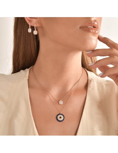 Kuyumcudukkani Beyaz Baget Sallantılı Halka Küpe-31262-R-W